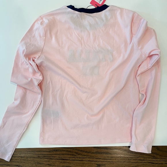 Edikted Pink Italia Long Sleeve Tee - Picture 3 of 4
